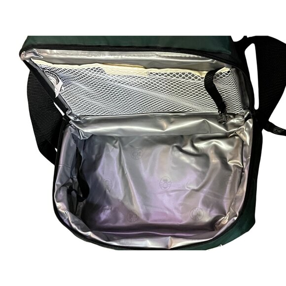Vintage Coleman Insulated Cooler Pack Green Shoulder Lunch Bag Small - Picture 7 of 16